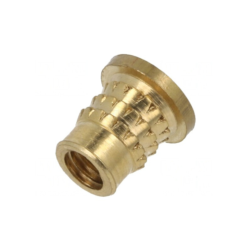 Adaos filetat din alamă M3, 5,2mm pentru plastic, BN 37901 | Electronic-mag.ro | Componente Electronice