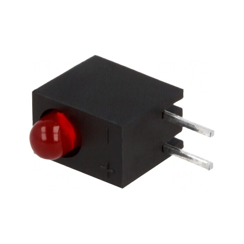 LED 3mm roșu 20mA 60° 1,85-2,5V | Electronic-mag.ro | Componente Electronice