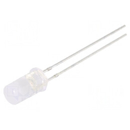 LED 4,8mm portocalie 750-1120mcd 120° plat | Electronic-mag.ro | Componente Electronice