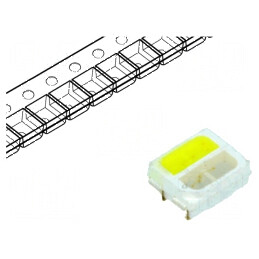 LED SMD 3528 PLCC4 Albă/Albastru 3,5x2,7mm 120° 20mA | Electronic-mag.ro | Componente Electronice