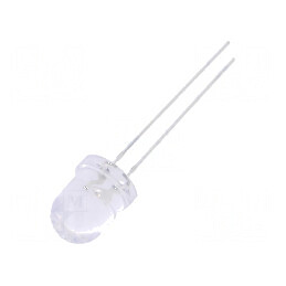 LED Verde 8mm 12VDC 3000-4200mcd 30° Convex | Electronic-mag.ro | Componente Electronice