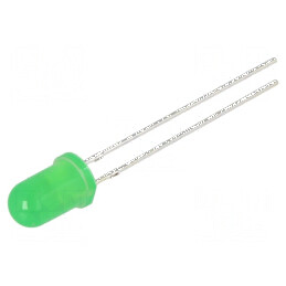 LED 5mm Verde 1560-2180mcd 30° Convex 3-5V | Electronic-mag.ro | Componente Electronice