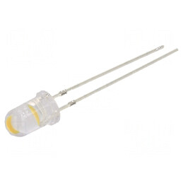 LED 5mm Alb Cald 16000-20000mcd 60° Convex | Electronic-mag.ro | Componente Electronice