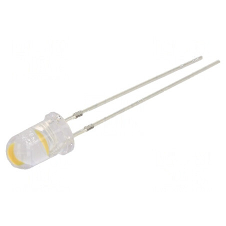 LED 5mm Alb Cald 16000-20000mcd 60° Convex | Electronic-mag.ro | Componente Electronice