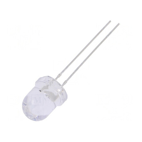 LED 8mm roșie 12VDC 2180-3000mcd 30° convex | Electronic-mag.ro | Componente Electronice