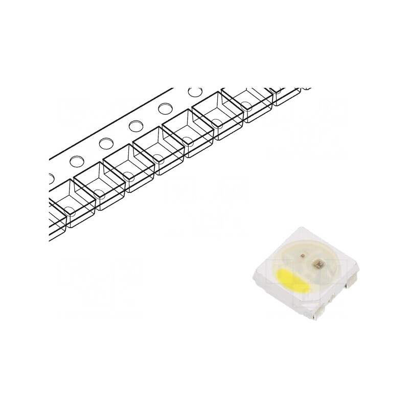 LED SMD 5050 RGBW Programabil 5x4,9x1,6mm -40÷80°C 800kHz | Electronic-mag.ro | Componente Electronice