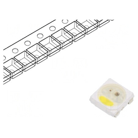 LED SMD 5050 RGBW Programabil 5x4,9x1,6mm -40÷80°C 800kHz | Electronic-mag.ro | Componente Electronice