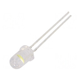 LED 5mm alb rece 18000-22000mcd 60° convex | Electronic-mag.ro | Componente Electronice