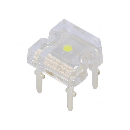 LED Super Flux Alb Rece 7,62x7,62mm 1350-1900mcd 180° 30mA | Electronic-mag.ro | Componente Electronice