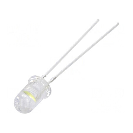LED 5mm alb rece 18000-22000mcd 60° convex | Electronic-mag.ro | Componente Electronice