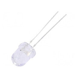 LED galben 8mm 12VDC 2180-3000mcd 30° convex | Electronic-mag.ro | Componente Electronice
