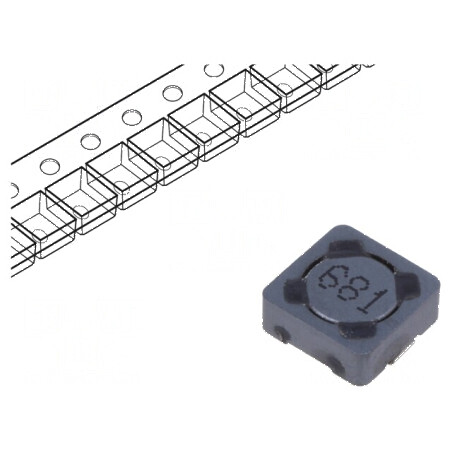 Inductor SMD 670uH 190mA 5,73Ω 7,3x7,3x3,4mm | Electronic-mag.ro | Componente Electronice