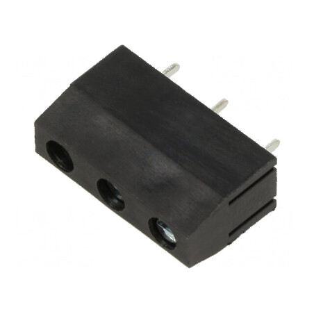 Regletă de conexiuni 90° pentru PCB, 7,5mm, 3 piste | Electronic-mag.ro | Componente Electronice