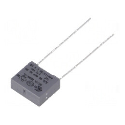 Condensator polipropilenă X2 100nF THT ±20% | Electronic-mag.ro | Componente Electronice