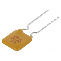 Siguranţă polimerică PTC 1,35A 8,9x13,5mm Ø0,51x7,6mm | Electronic-mag.ro | Componente Electronice