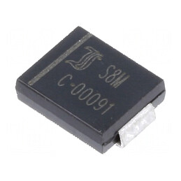 Diodă redresoare SMD 1kV 8A 1,5us SMC Ufmax 0,98V Ifsm 400A | Electronic-mag.ro | Componente Electronice