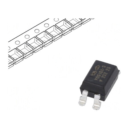 Optocuplor SMD 5,3kV 80V Tranzistori Ch: 1 OUT SMD4 | Electronic-mag.ro | Componente Electronice