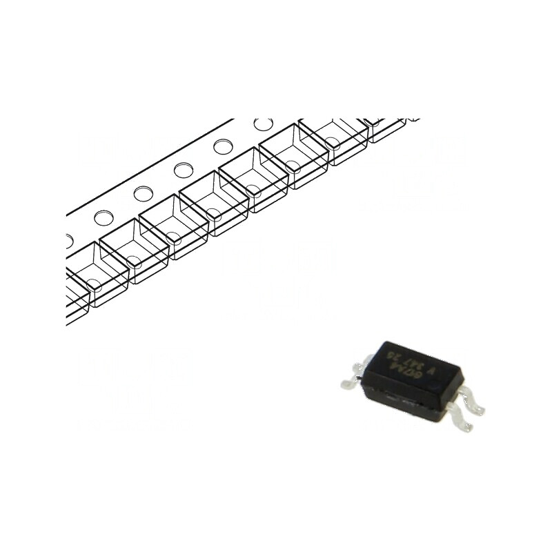 Optocuplor SMD 3,75kV 80V cu 1 OUT și tranzistori | Electronic-mag.ro | Componente Electronice Optocuplor SMD 3,75kV 80V cu 1 OUT și tranzistori | Electronic-mag.ro | Componente Electronice