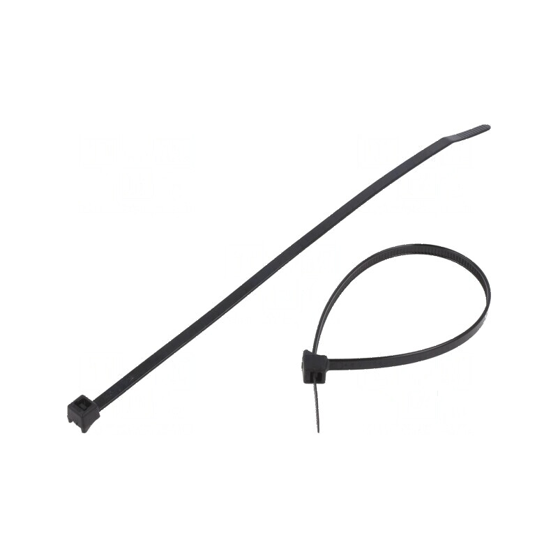 Colier de strângere poliamidă 267N 205mm negru | Electronic-mag.ro | Componente Electronice