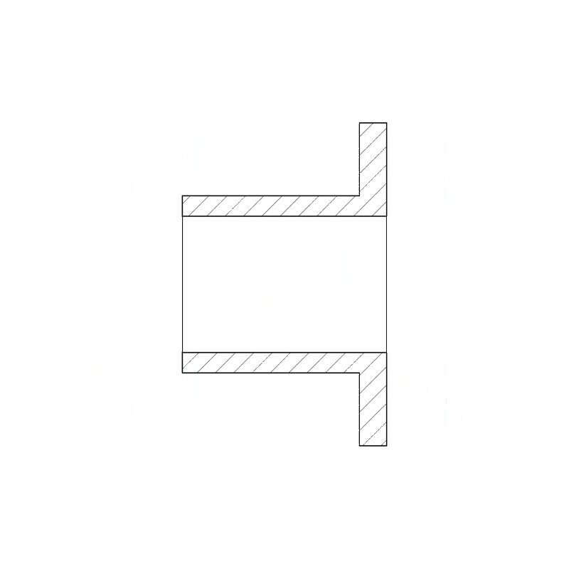 Bucșă izolantă poliamidă 66 Øint 2,3mm H 0,8mm UL94V-2 | Electronic-mag.ro | Componente Electronice