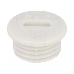Capac de protecție PG7 IP54 poliamidă gri pentru filet PG | Electronic-mag.ro | Componente Electronice