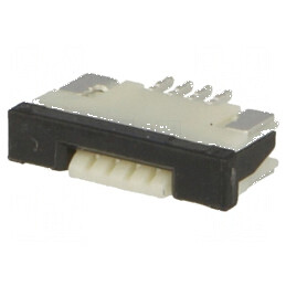 Conector FFC/FPC orizontal 4 pini ZIF | Electronic-mag.ro | Componente Electronice
