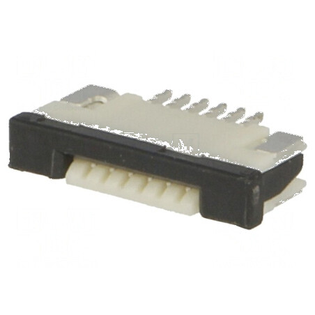 Conector FFC/FPC orizontal 6 pini ZIF | Electronic-mag.ro | Componente Electronice