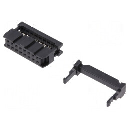 Conector IDC mufă mamă 16 PIN pentru cablu bandă 1,27mm | Electronic-mag.ro | Componente Electronice