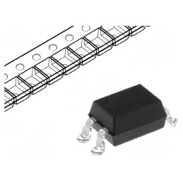 Optocuplor SMD 5kV cu ieșire tranzistori, CTR 80-160%@5mA | Electronic-mag.ro | Componente Electronice