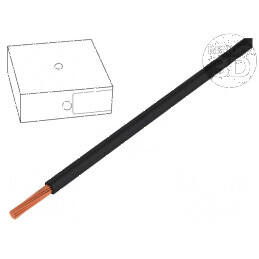 Cablu H05V-K 0,75mm² PVC Negru 300V/500V Clasa 5 | Electronic-mag.ro | Componente Electronice