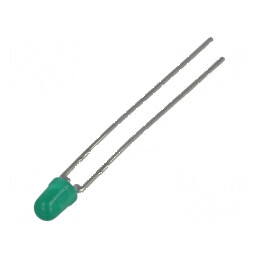 LED 3mm Verde 4,2mcd 60° Convex | Electronic-mag.ro | Componente Electronice