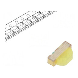 LED SMD 0603 Alb 18-35mcd 170° 5mA 2,55-3,15VDC 32mW | Electronic-mag.ro | Componente Electronice