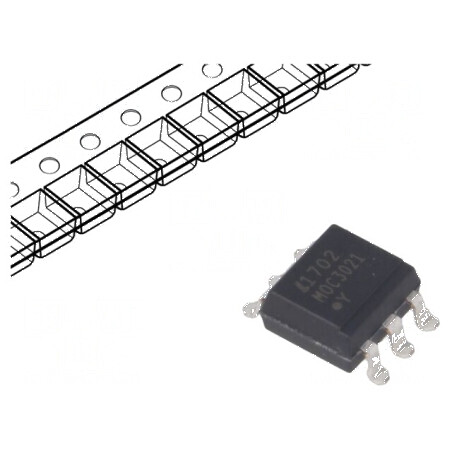 Optotriac 5kV 400V fără sistem de conectare la zero | Electronic-mag.ro | Componente Electronice