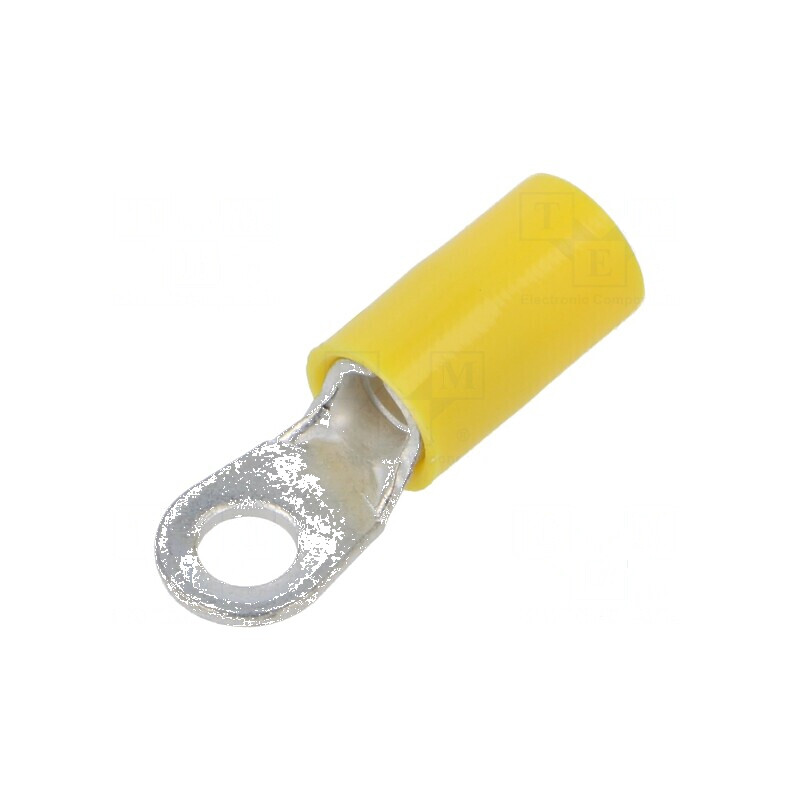 Vârf inelar M4 Ø 4,3mm pentru cablu cupru 4÷6mm² crimpat izolată | Electronic-mag.ro | Componente Electronice Vârf inelar M4 Ø 4,3mm pentru cablu cupru 4÷6mm² crimpat izolată | Electronic-mag.ro | Componente Electronice