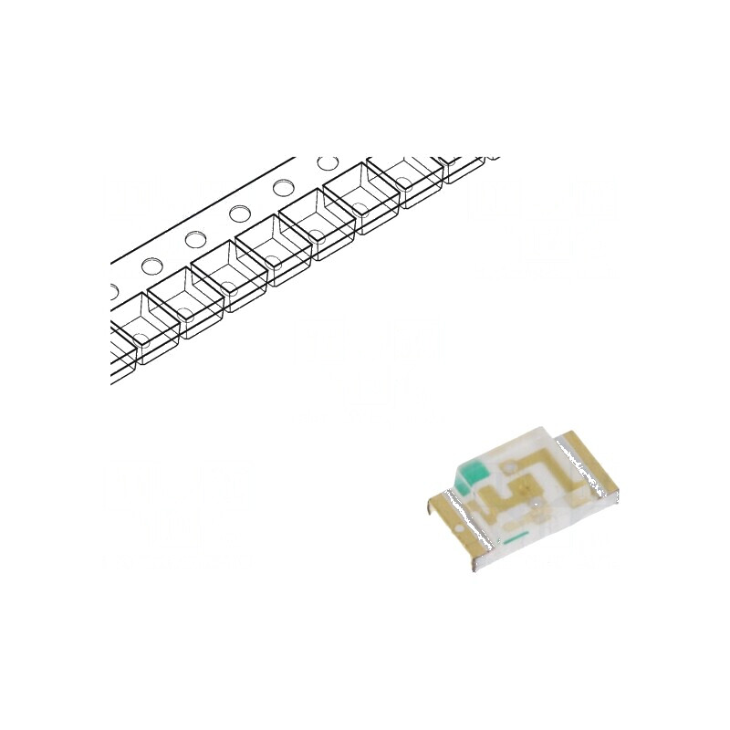 LED SMD 1206 Albastru 40-100mcd 3,2x1,6x1,1mm 120° 20mA | Electronic-mag.ro | Componente Electronice