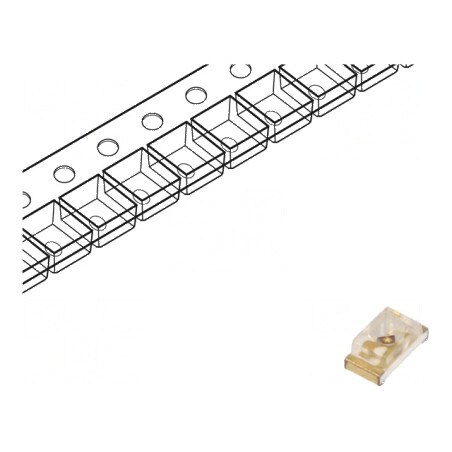 LED SMD 0603 roșie 400-800mcd 1.6x0.8x0.95mm 60° 20mA 75mW | Electronic-mag.ro | Componente Electronice