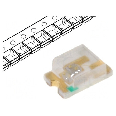LED SMD 0805 Verde 80-200mcd 130° 20mA λd: 525nm | Electronic-mag.ro | Componente Electronice