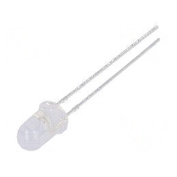 LED 5mm portocalie 2180-3000mcd 100° convex | Electronic-mag.ro | Componente Electronice