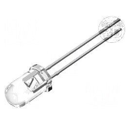 LED 5mm roșie 4200-5800mcd 100° convex | Electronic-mag.ro | Componente Electronice