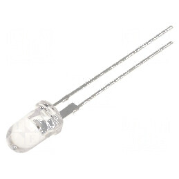 LED 5mm Albastru 10000-15000mcd 15° Convex | Electronic-mag.ro | Componente Electronice