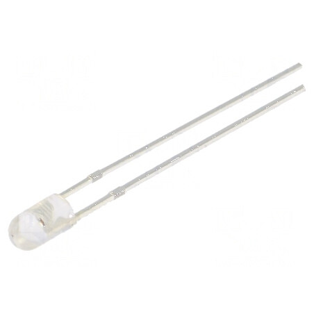 LED 3mm roșie 8400-10000mcd 30° convex | Electronic-mag.ro | Componente Electronice