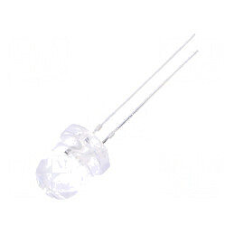 LED 8mm Albastru 1560-2180mcd 30° Convex | Electronic-mag.ro | Componente Electronice