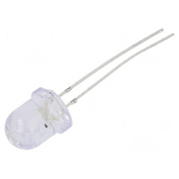 LED 8mm Albastru 1560-2180mcd 30° Convex 5VDC | Electronic-mag.ro | Componente Electronice