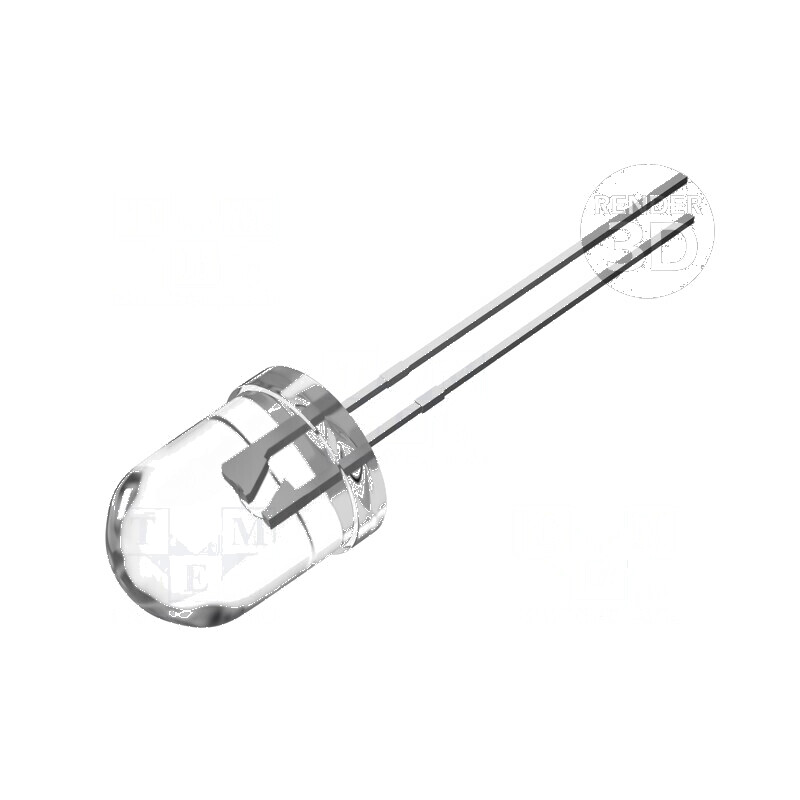 LED 10mm Albastru 1560-2180mcd 30° Convex | Electronic-mag.ro | Componente Electronice