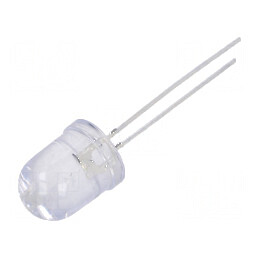 LED 10mm Albastru Ice Blue 10000mcd 30° Nr.term: 2 | Electronic-mag.ro | Componente Electronice