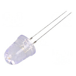 LED 10mm Alb Cald Convex 8° 2102mW | Electronic-mag.ro | Componente Electronice