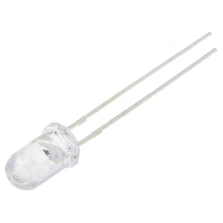 LED 5mm alb cald 1560-2180mcd 15° convex | Electronic-mag.ro | Componente Electronice