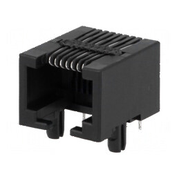 Conector RJ45 8p8c THT unghi 90° soclu PIN 8 | Electronic-mag.ro | Componente Electronice