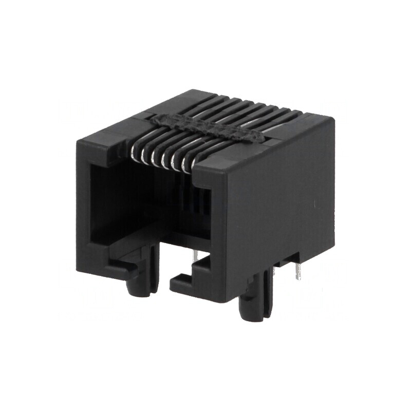 Conector RJ45 8p8c THT unghi 90° soclu PIN 8 | Electronic-mag.ro | Componente Electronice