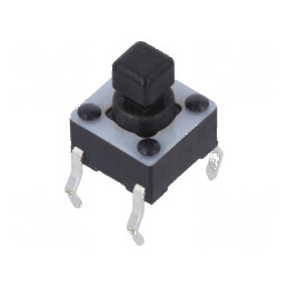 Microîntrerupător TACT SPST-NO 0,05A/12VDC THT Poz: 2 1,57N | Electronic-mag.ro | Componente Electronice